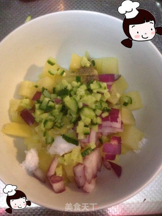仙草阁私房菜（异国风情）--色艺俱全（草莓鲜虾沙拉）的做法步骤：12