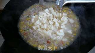 玉米豆腐羹的做法步骤：7