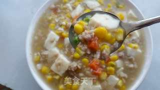 玉米豆腐羹的做法步骤：8