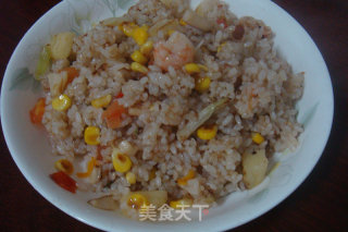 菠萝炒饭的做法步骤：4