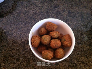 绿豆面丸子汤的做法步骤：2
