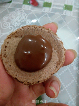 甜甜蜜蜜之巧克力马卡龙的做法步骤：14