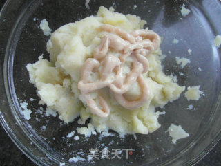 黄瓜酿薯泥的做法步骤：3