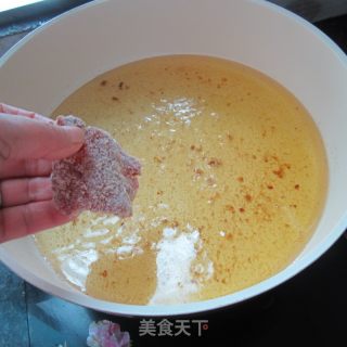 嫩炸牛肉片的做法步骤：13