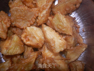 烩焦烧园茄的做法步骤：6