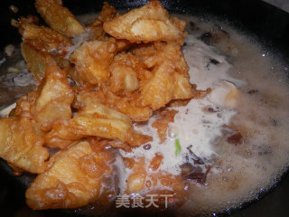 烩焦烧园茄的做法步骤：12