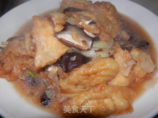 烩焦烧园茄的做法步骤：13