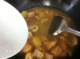 黑糯米酒煲鸡汤的做法步骤：7
