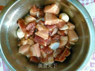 竹笋干焖五花肉的做法步骤：3