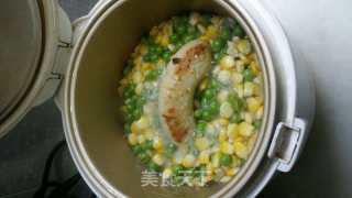蟹肉青豆玉米鸡肉肠的做法步骤：8
