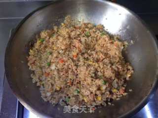 蚝油彩蔬炒饭的做法步骤：8