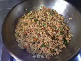 蚝油彩蔬炒饭的做法步骤：10