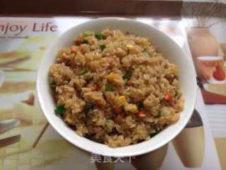 蚝油彩蔬炒饭的做法步骤：11