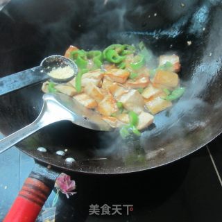 豆豉青椒香干片的做法步骤：10