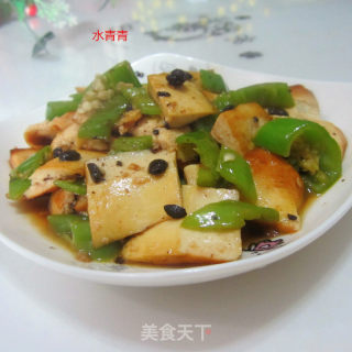 豆豉青椒香干片的做法步骤：11