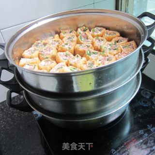 酢豆腐塞肉的做法步骤：8