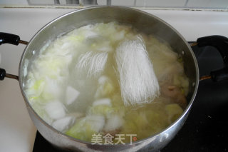 白菜粉丝羊排汤的做法步骤：7