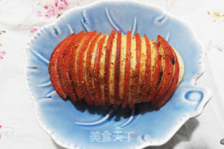 双味风琴烤土豆——黑胡椒沙拉版的做法步骤：5