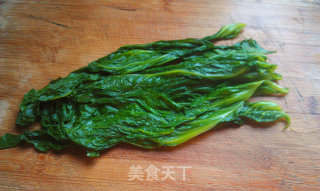 碧绿榨菜双丸羹的做法步骤：2