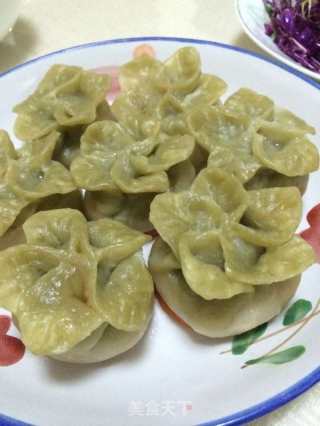 翡翠白菜蒸饺的做法步骤：6