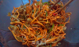 温拌虫草花的做法步骤：10