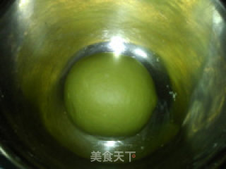抹茶红豆面包的做法步骤：5