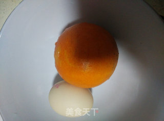 香橙蒸蛋的做法步骤：1
