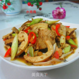 蒜香尖椒卤肉卤豆腐的做法步骤：12