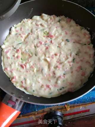 洋葱火腿鸡蛋饼的做法步骤：7