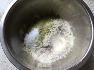 抹茶司康饼的做法步骤：1