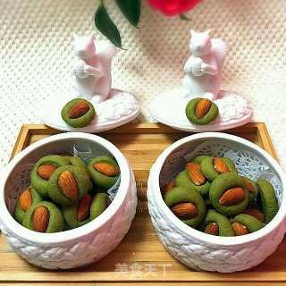 抹茶杏仁饼干的做法步骤：12