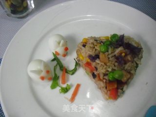 千岛酱炒饭的做法步骤：9