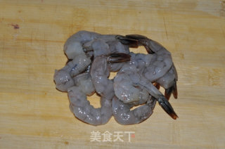 鲜虾黄金盏的做法步骤：1