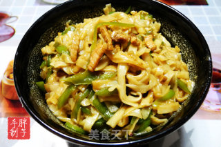 青椒肉丝炒面的做法步骤：12