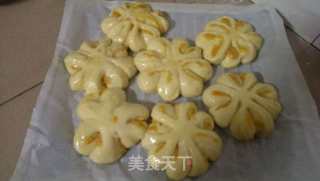 红薯奶油花形包的做法步骤：14