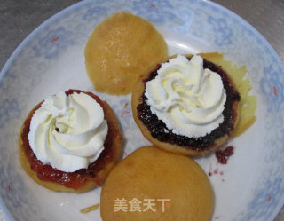 奶油果酱三明治蛋糕的做法步骤：8