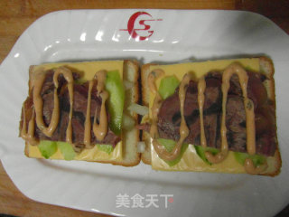 千岛牛肉吐司的做法步骤：9