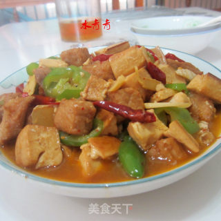 香干肉丁的做法步骤：15