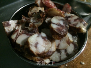 菜花炒腊肠的做法步骤：3
