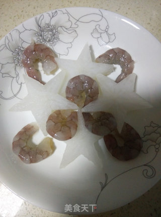 萝卜蒸虾仁的做法步骤：4