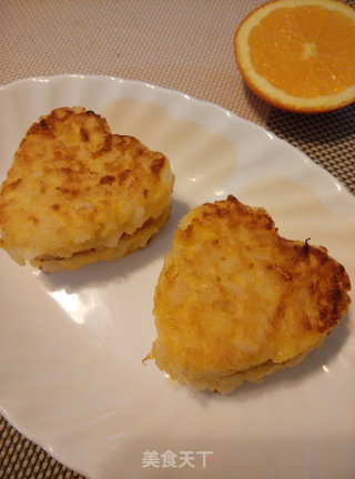 橙香米饭饼的做法步骤：6