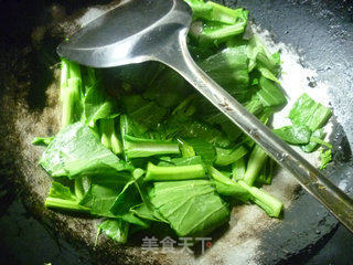 豆浆油菜蕻煮面的做法步骤：2