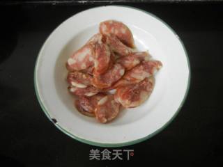 冬笋炒香肠的做法步骤：4