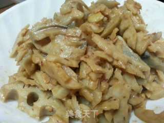 辣酱炒莲藕的做法步骤：10