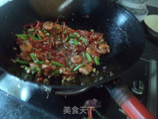 米椒蒜爆虾的做法步骤：13