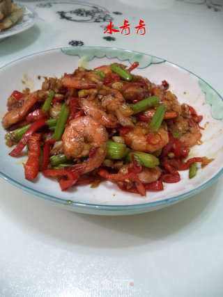 米椒蒜爆虾的做法步骤：14