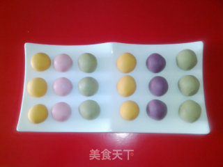 好彩头彩色汤圆的做法步骤：2