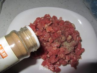 豌豆炒牛肉粒的做法步骤：5