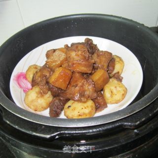 荸荠蒸肉的做法步骤：8