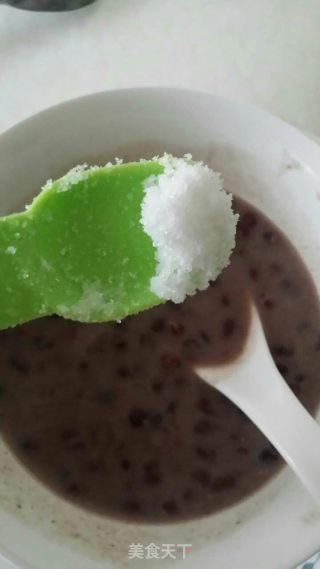 椰香抹茶芋圆的做法步骤：2